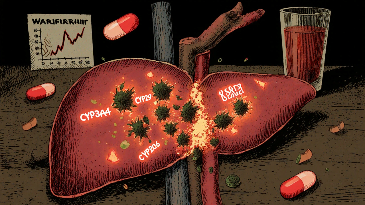 CYP450 Interactions: How Grapefruit Affects Warfarin and SSRIs