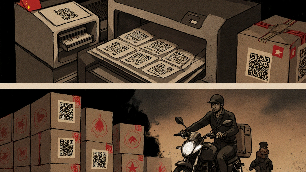 Shadowy figures in a global network produce and smuggle counterfeit pills across continents.