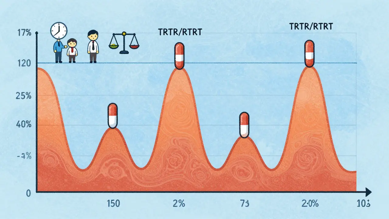 A replicate crossover design for highly variable drugs with expanded bioequivalence limits.