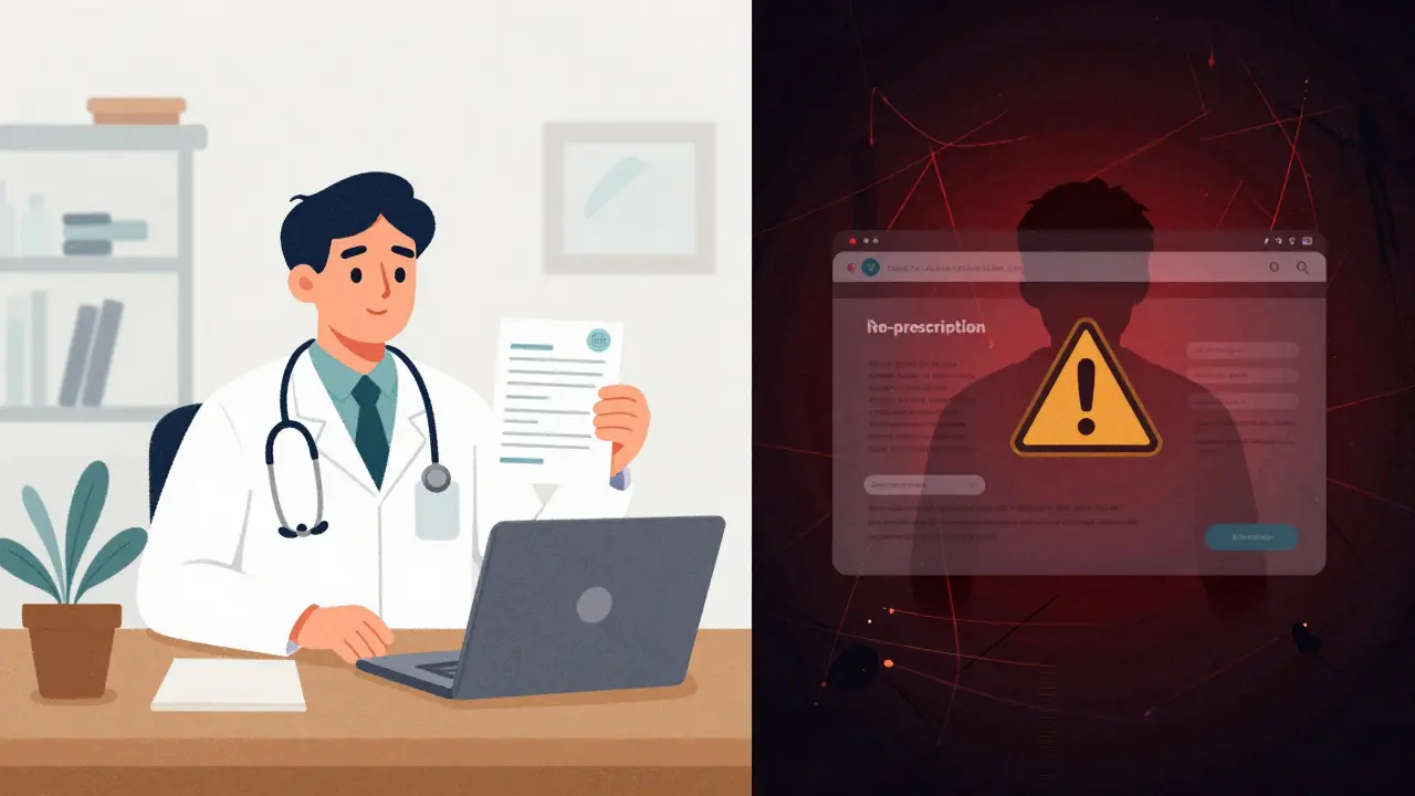 Contrast between safe telehealth and risky unregulated sites