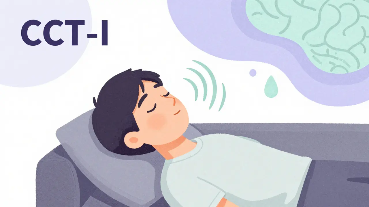 Person relaxing with breathing exercises, visualizing calmness and reduced anxiety.
