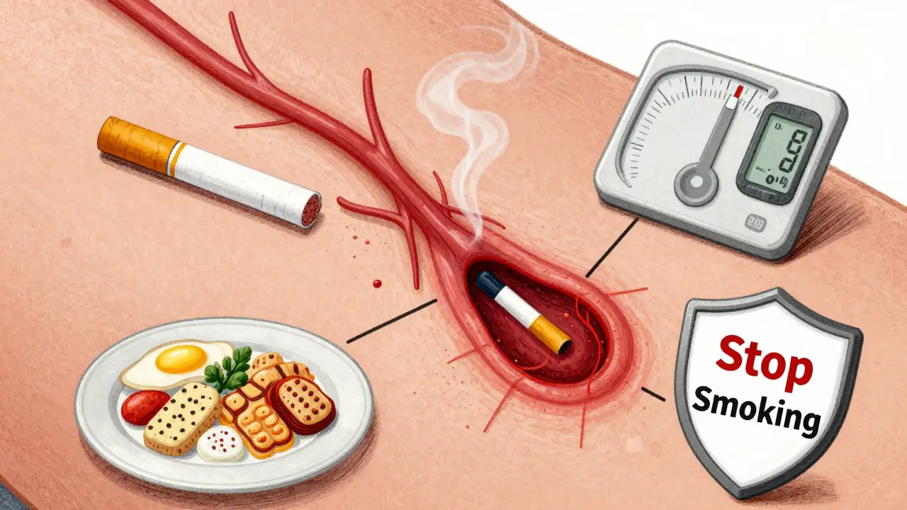 Visual guide to risk factors affecting surgical wound healing