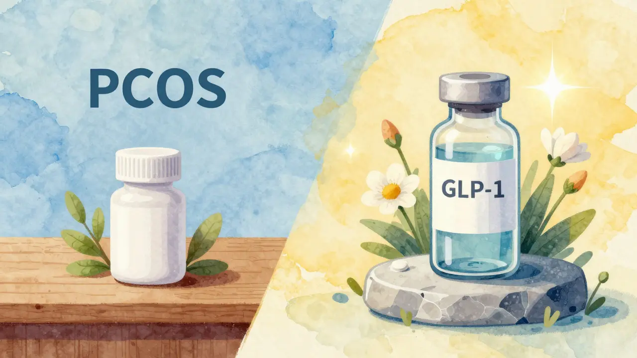 Comparison of metformin and GLP-1 medication effectiveness for PCOS